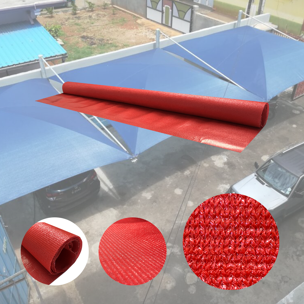 Encrypt Heat Insulation Gardening Red Waterproof Shade Net 