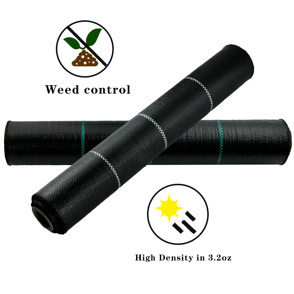 PP Fabric Agricultural Black Plastic Ground Cover Weed Control Mat